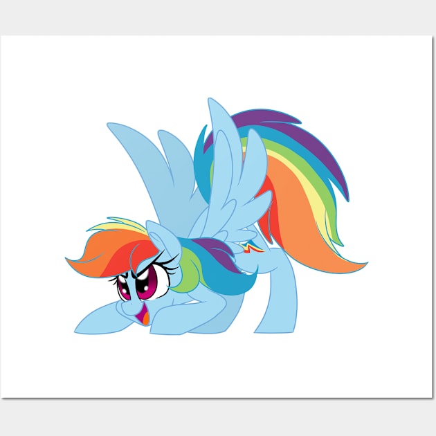 Rainbow Ready for Action Wall Art by Jenneigh